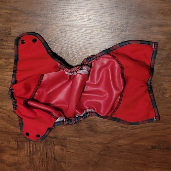 Buffalo plaid diaper cover(insert not included) - Picture 5 of 5